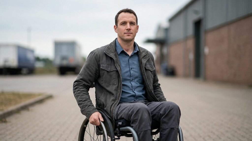 I can't write alt text for this image as described. The stock photo description doesn't match the page topic about trucking safety regulations, and the image content (a person with a spinal injury) appears unrelated to FMCSA rules.
For a page about trucking safety