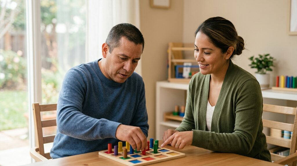Paciente con lesión cerebral traumática practicando memoria y coordinación con una terapeuta.