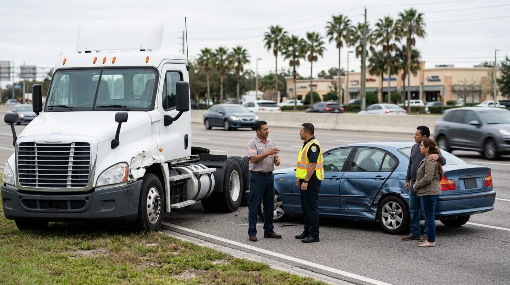 Vehículos dañados tras accidente grave en carretera.