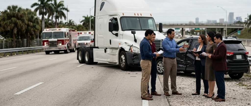 Vehículos dañados tras accidente grave en carretera.