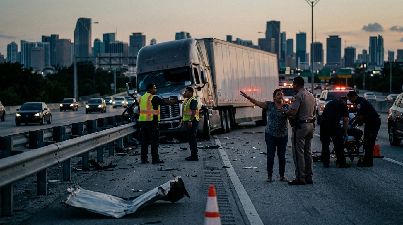 Abogado especializado en casos de resbalones y caídas en Miami atendiendo clientes.