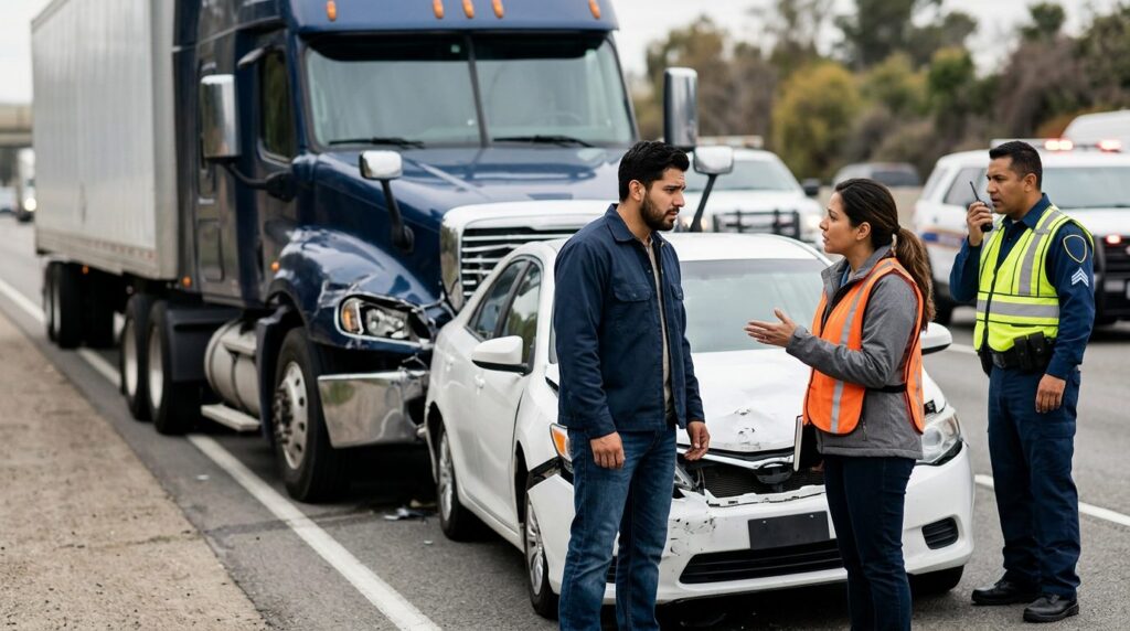 Persona lesionada recibiendo atención médica después de accidente en moto acuática.